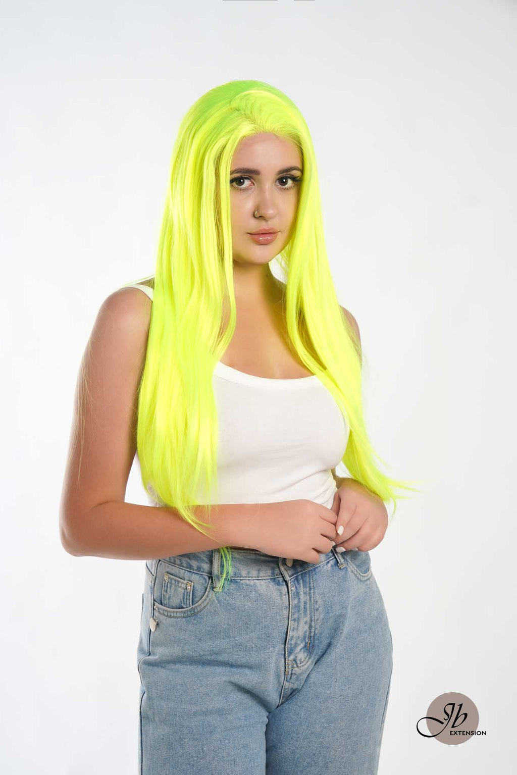 JBEXTENSION 26 Inches Neon Color Frontlace Glueless Wig NEON (FREE PARTING)