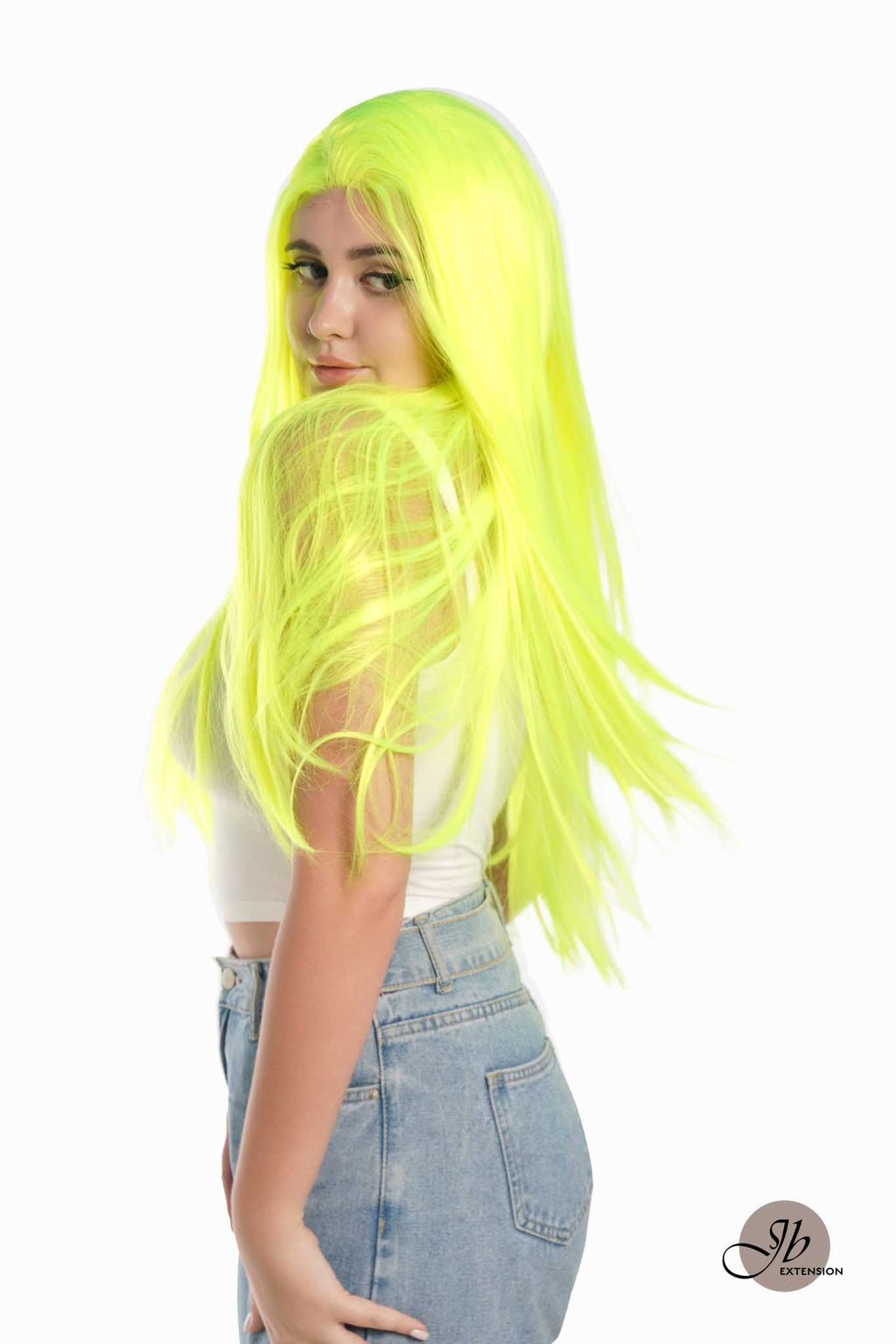 JBEXTENSION 26 Inches Neon Color Frontlace Glueless Wig NEON (FREE PARTING)