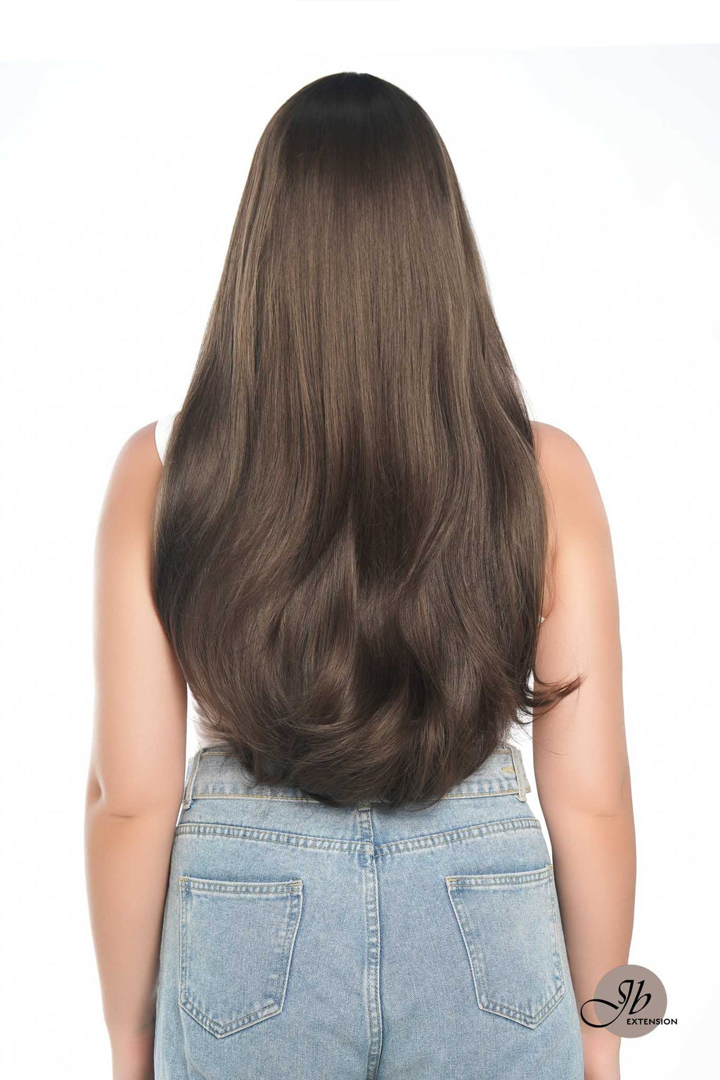 JBEXTENSION 26 Inches Cold Brown Curly Wig MELANIE BROWN