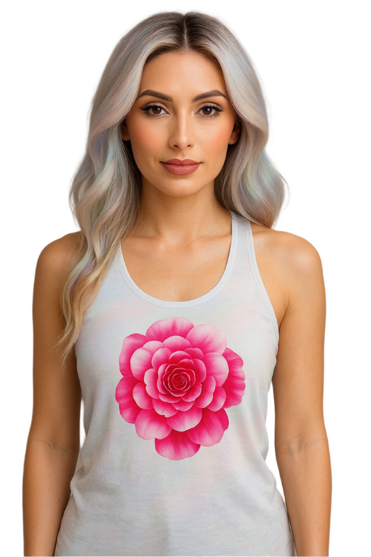 Women's Racerback  Floral Tank