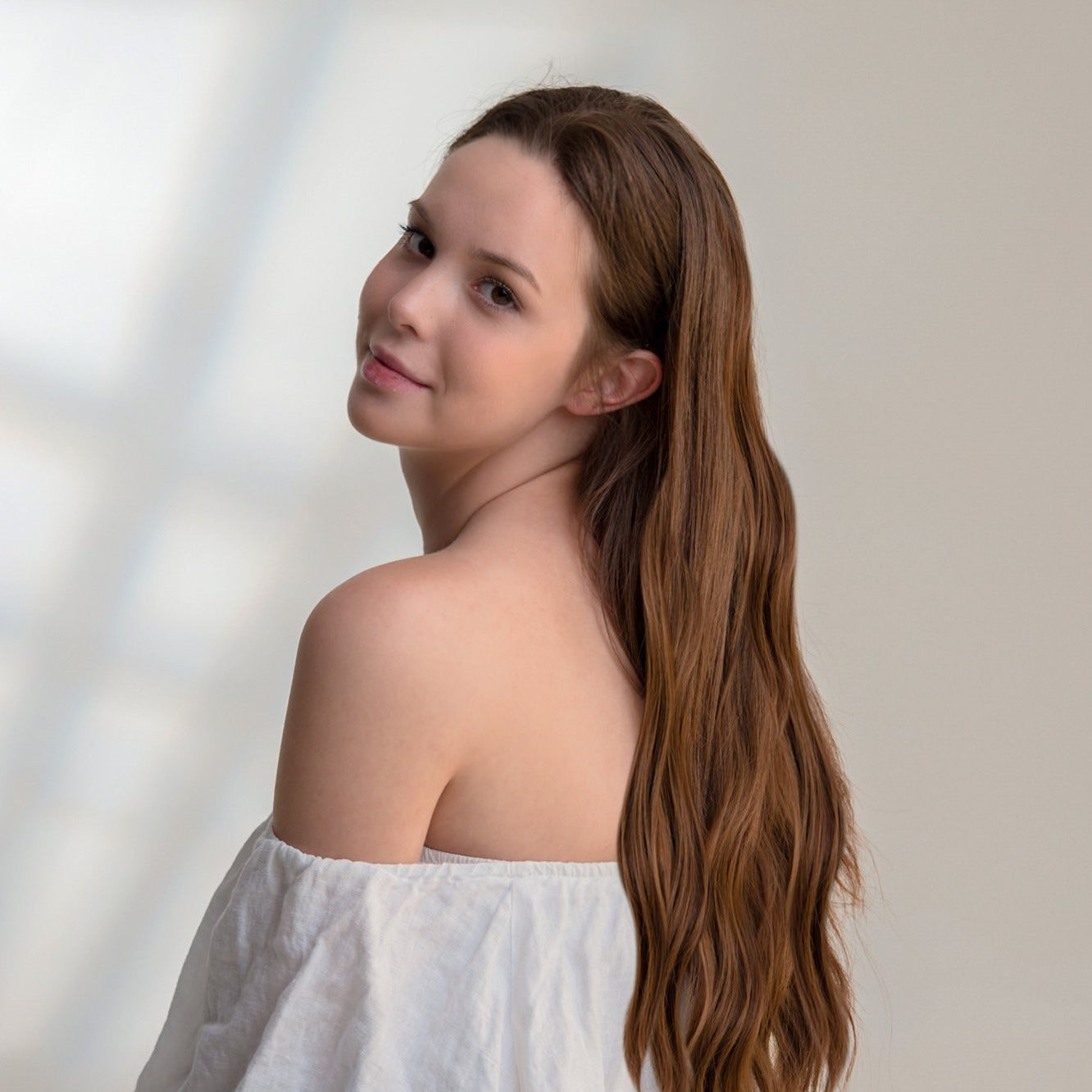 20" Hair Extensions Clip-in Body Wave 160g PURE COLOUR