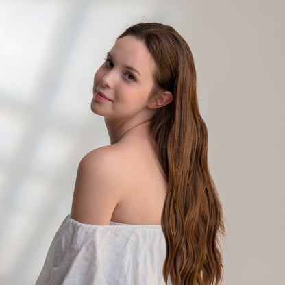 20" Hair Extensions Clip-in Body Wave 160g PURE COLOUR