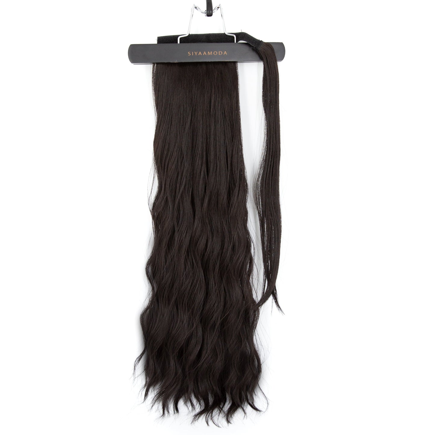 27" Body Wave Ponytail Clip-in Dark colour