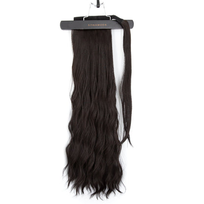 27" Body Wave Ponytail Clip-in Dark colour