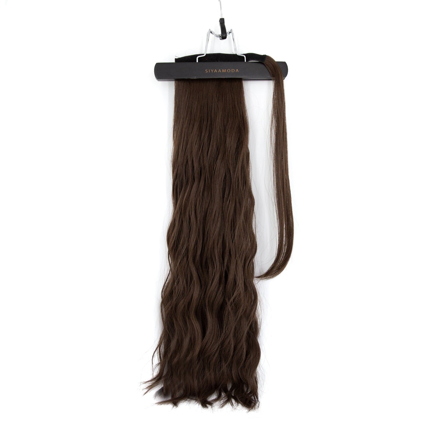 27" Body Wave Ponytail Clip-in Dark colour
