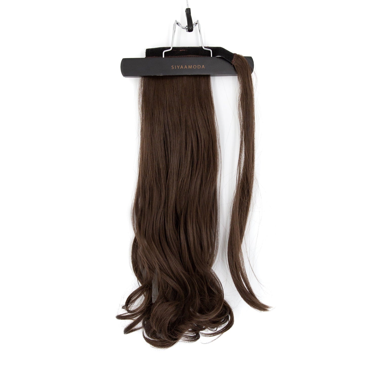 23" Ponytail Curly Clip-In Dark Colour
