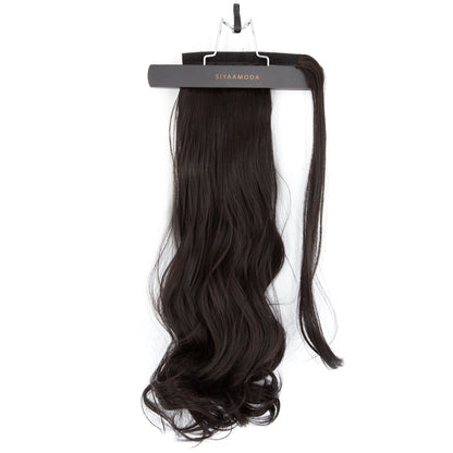 23" Ponytail Curly Clip-In Dark Colour