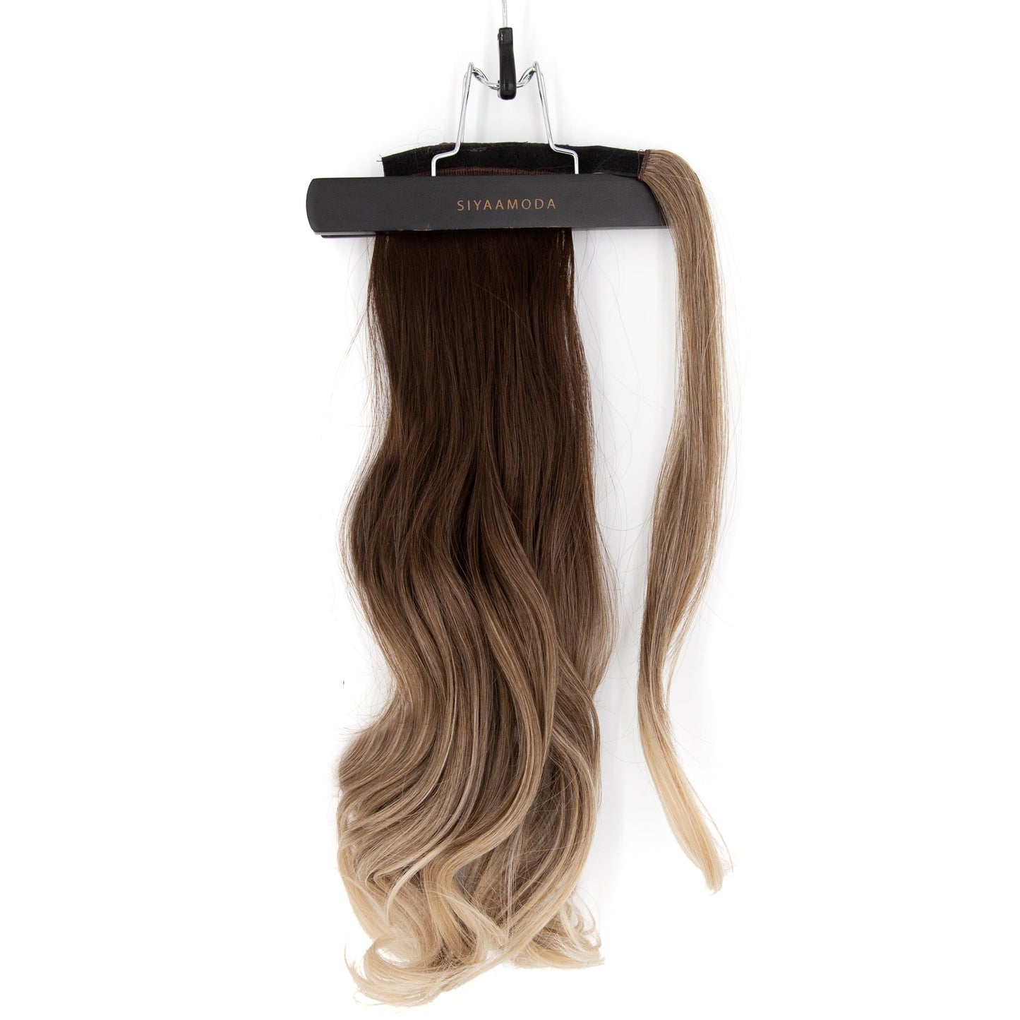 23" Ponytail Curly Clip-In BALAYAGE BLONDE