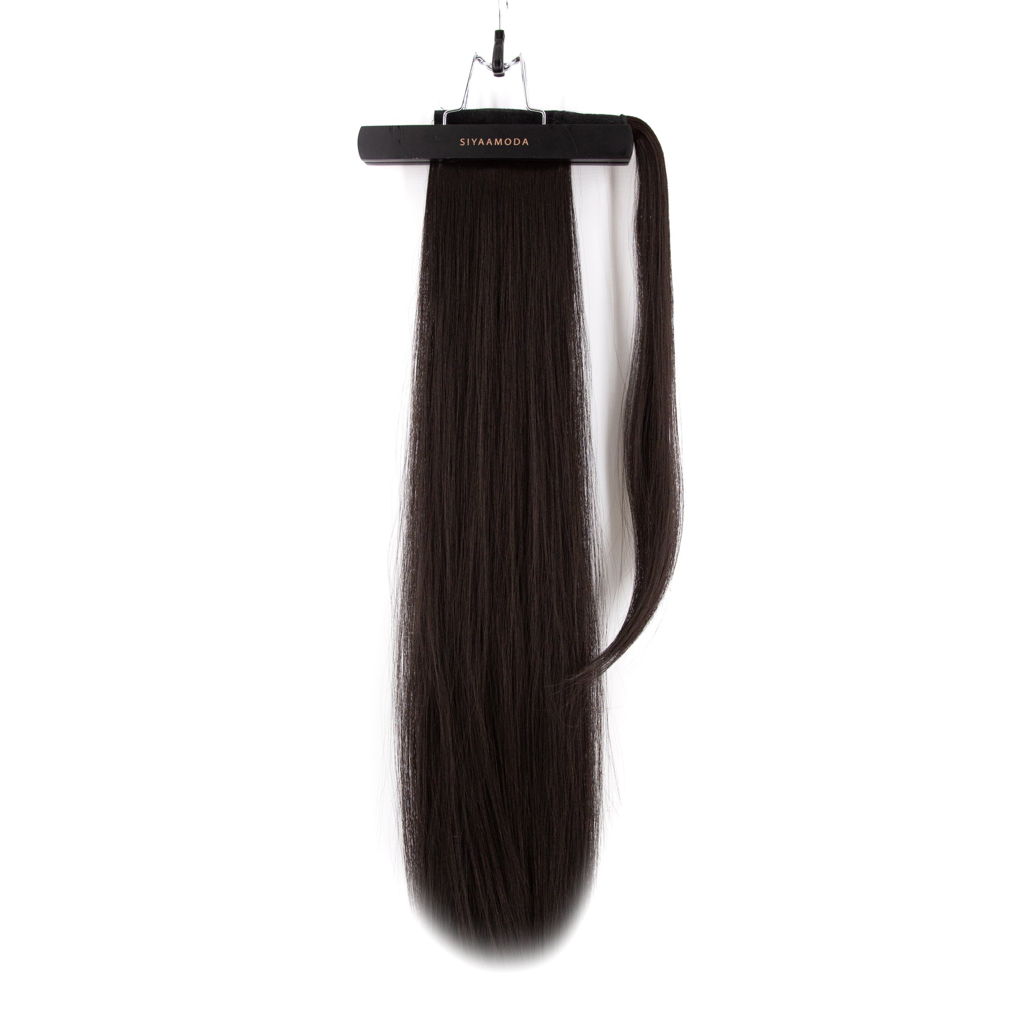 27" Ponytail Straight Clip-In Dark Colour