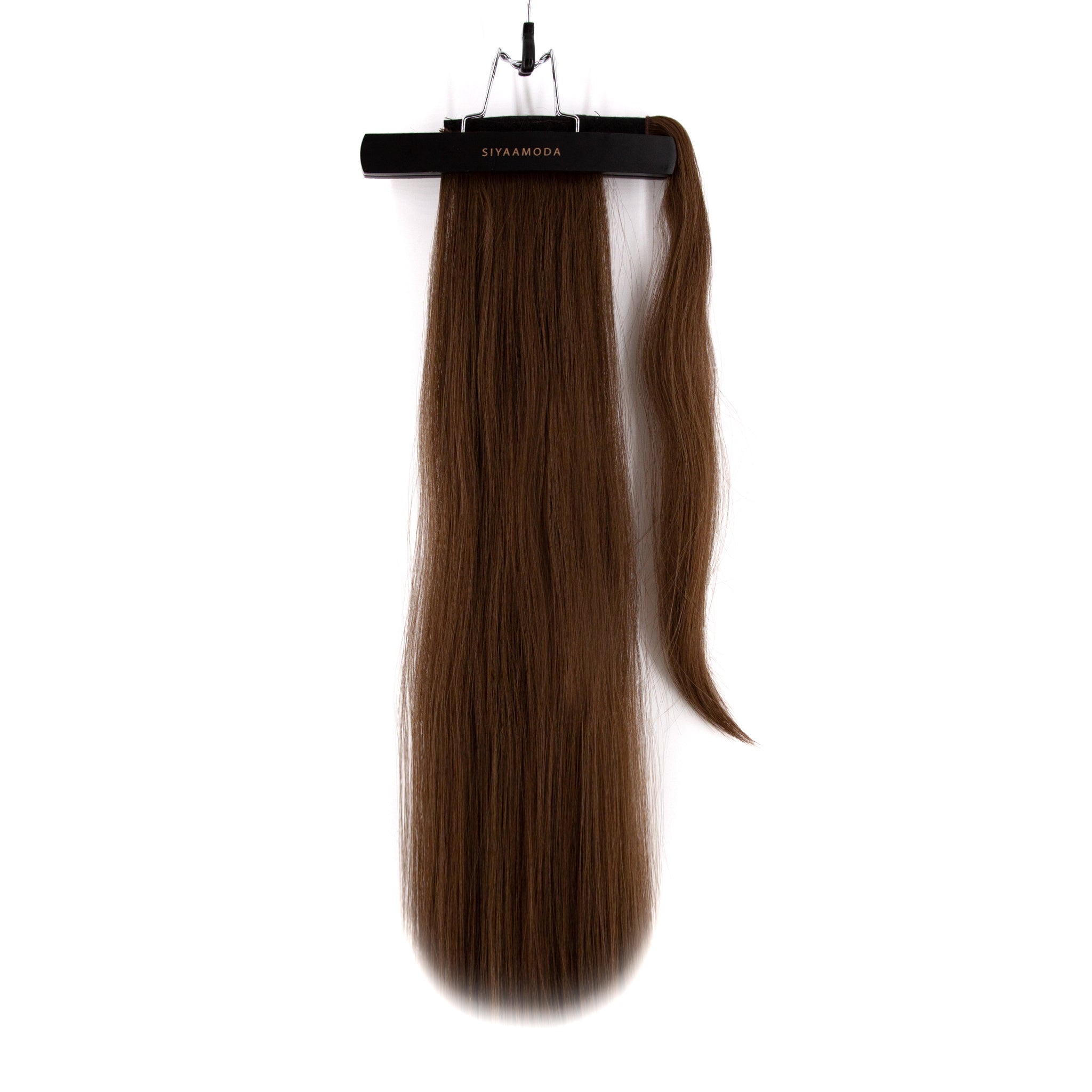 27" Ponytail Straight Clip-In Dark Colour