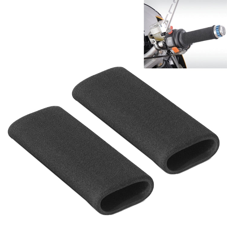1 Pair Motorcycle Non-slip Sweat-absorbing Waterproof Sponge Handle Cover, Inside Diameter:27mm