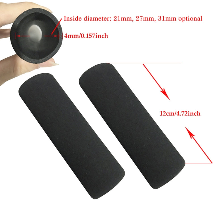 1 Pair Motorcycle Non-slip Sweat-absorbing Waterproof Sponge Handle Cover, Inside Diameter:31mm