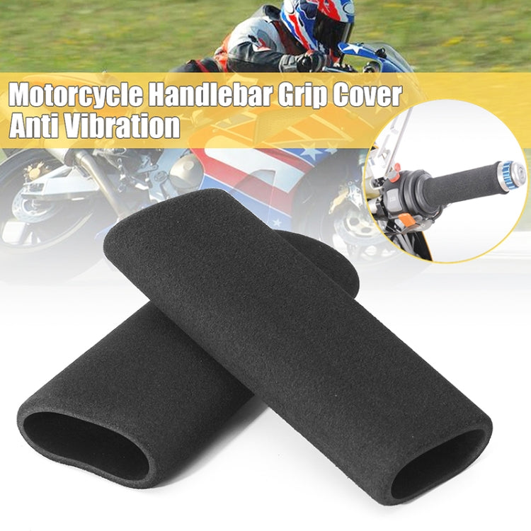 1 Pair Motorcycle Non-slip Sweat-absorbing Waterproof Sponge Handle Cover, Inside Diameter:31mm
