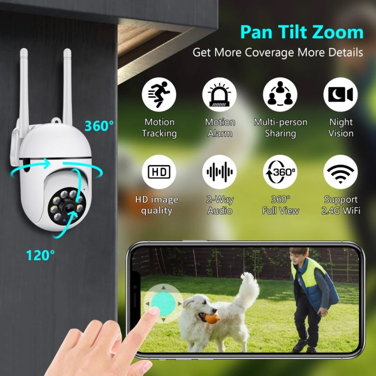 A7 1080P HD Wireless WiFi Smart Surveillance Camera Support Night Vision / Two Way Audio without Memory