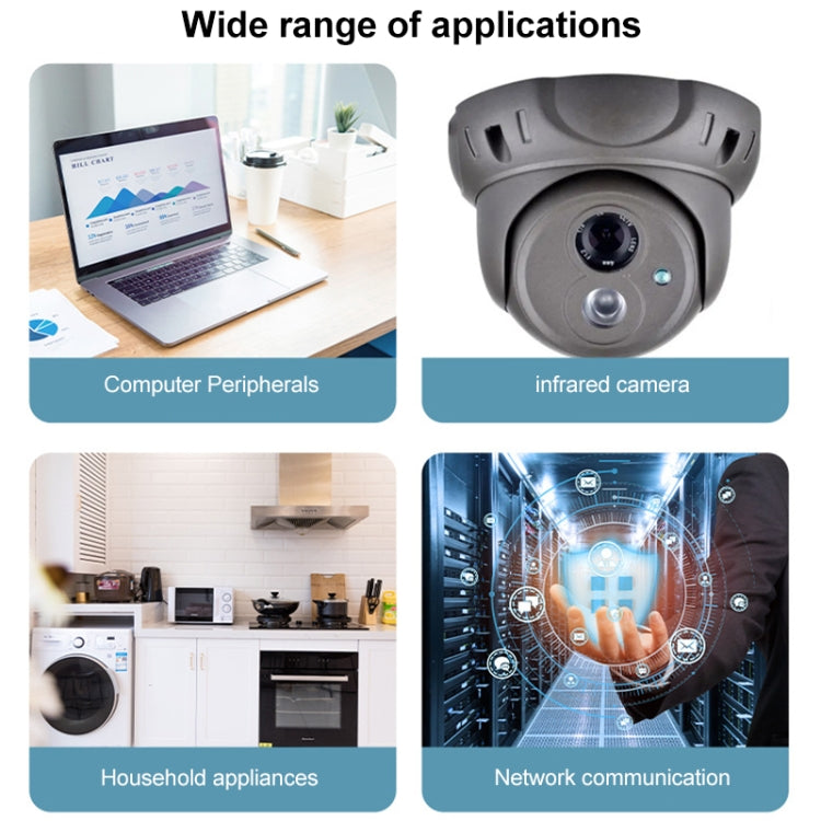0.42m 8 in 1 DC Female to DC Male Power Connection Extension Cable