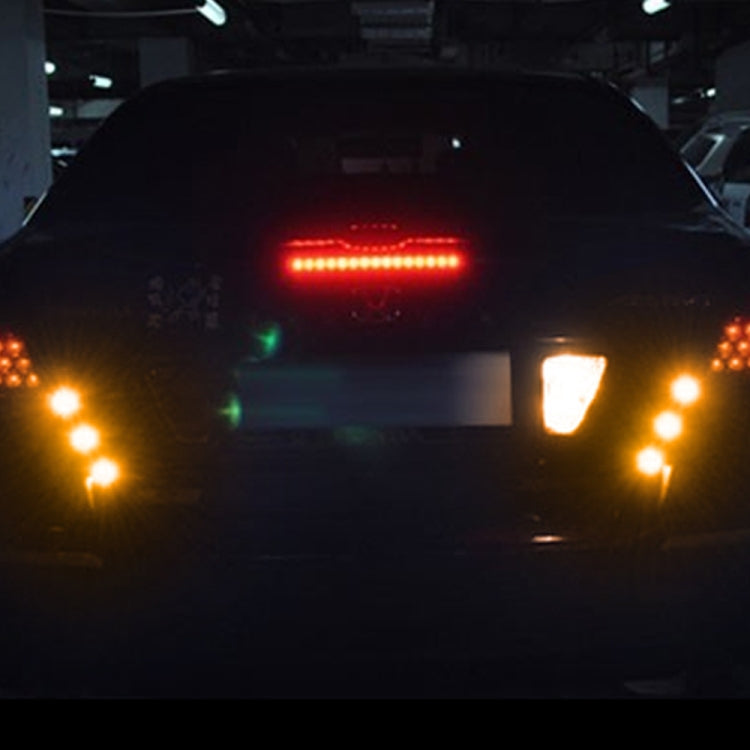 10 PCS 18mm 1.5W DC9-80V Motorcycle Eagle Eye Light Single Lens(Yellow Light)