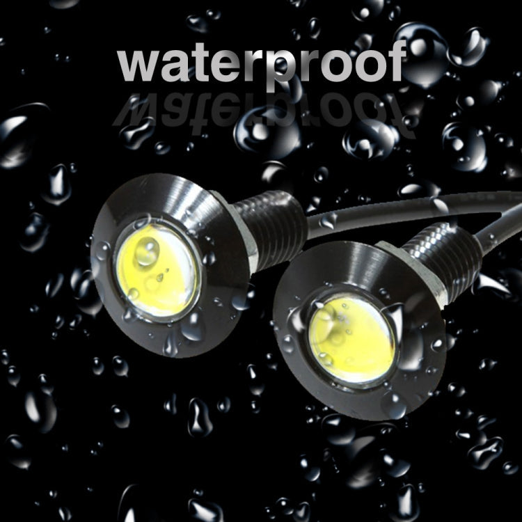 10 PCS 23mm 1.5W DC9-80V Motorcycle Eagle Eye Light Single Lens(White Light)