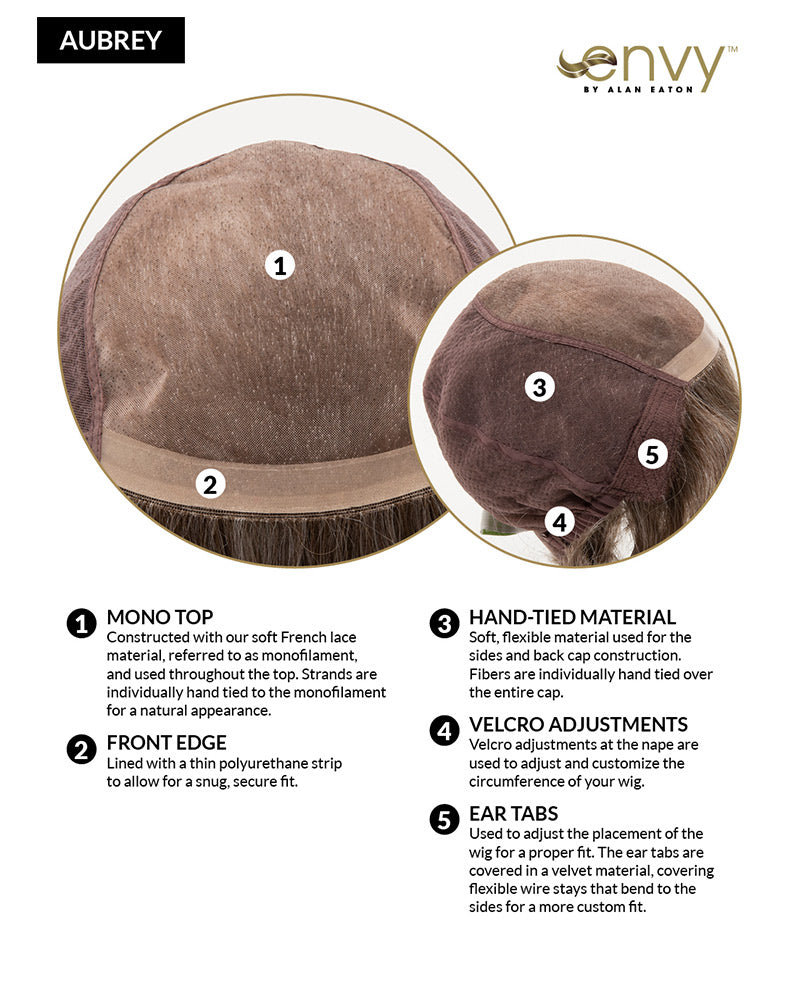 Aubrey | Monofilament Human Hair Blend Wig by Envy