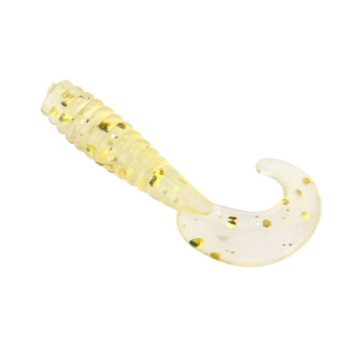 100 PCS Sequins Long Tail Maggots Shape Fishing Lures Artificial Fishing Bait, Length: 3.5cm