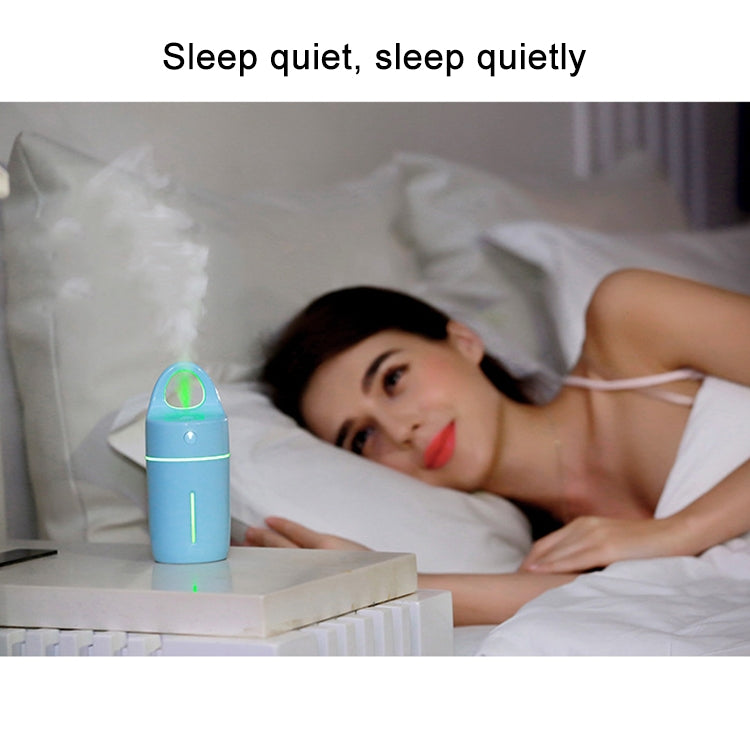 1.5W - 2W 175ml Mini Portable USB Negative Ions Humidifier Beauty and Water Supplement Instrument with Colorful LED Light(Blue)
