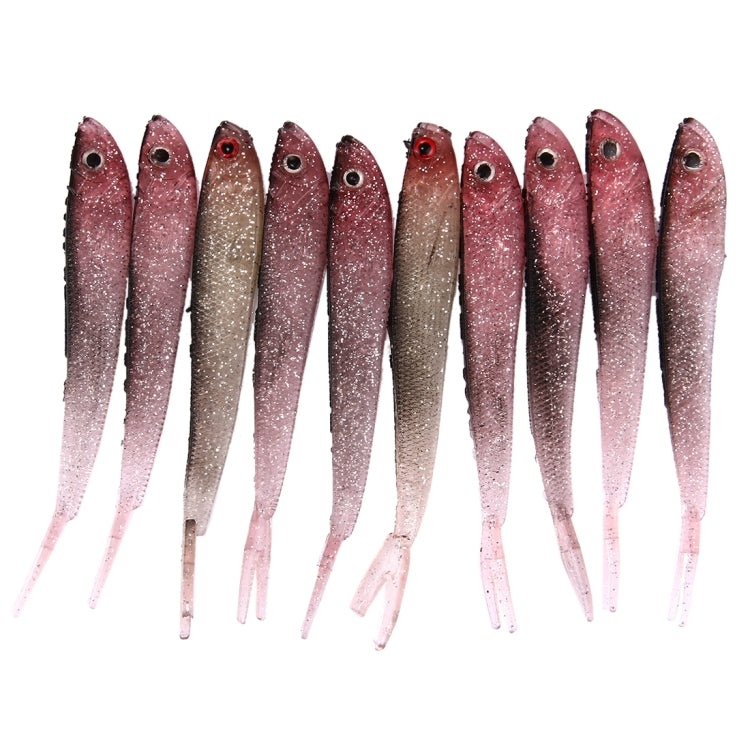 10 PCS Small Sequins Fish Shape Fishing Lures Artificial Fishing Bait, Length: 12.5cm