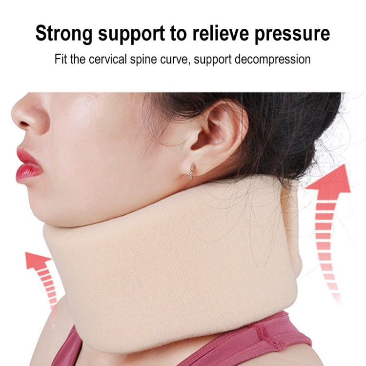 003 Household Sponge Collar Men And Women Breathable Adjustable Neck Brace, Size: S(Flesh Color)