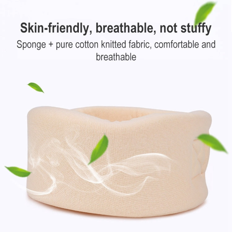 003 Household Sponge Collar Men And Women Breathable Adjustable Neck Brace, Size: S(Flesh Color)