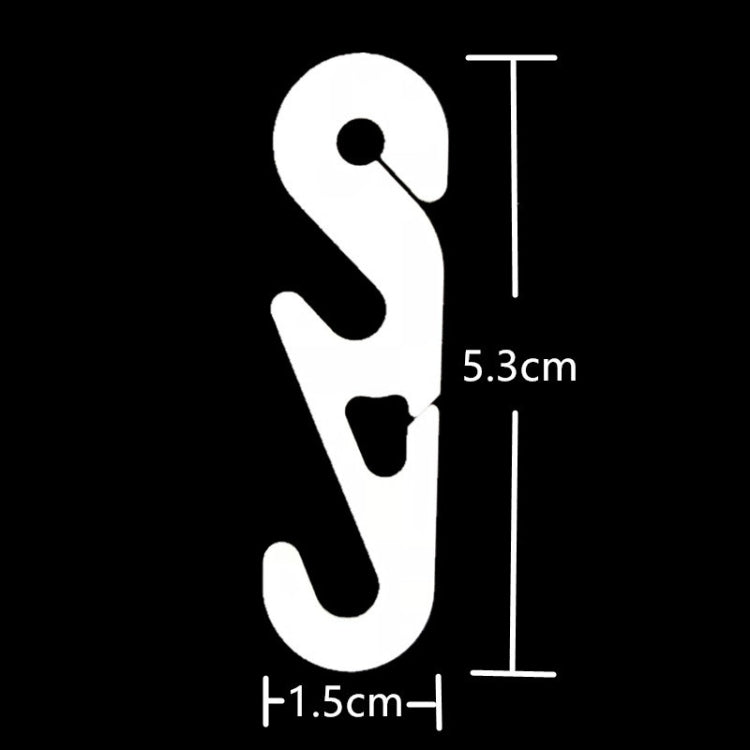 10 PCS Extension Adjustable Anti-Slip S Hook Ear Loops Retainer for Face Mask(White)