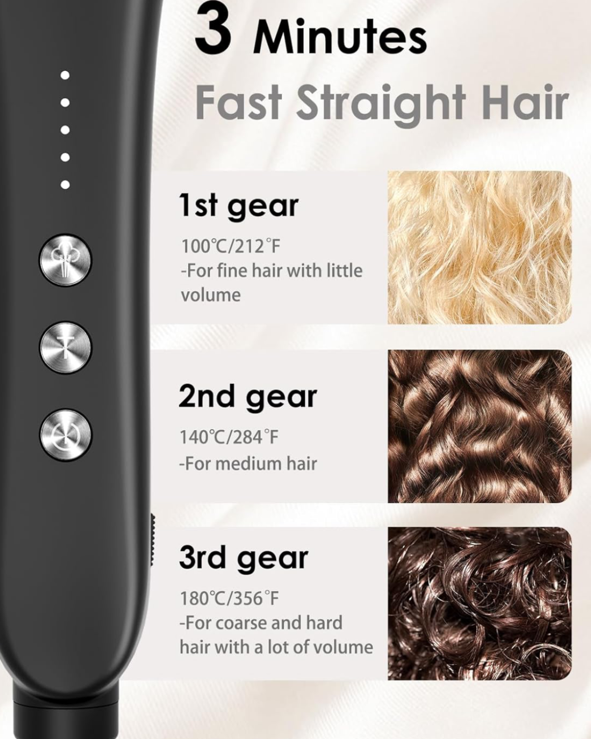 Savvy steam hairbrush