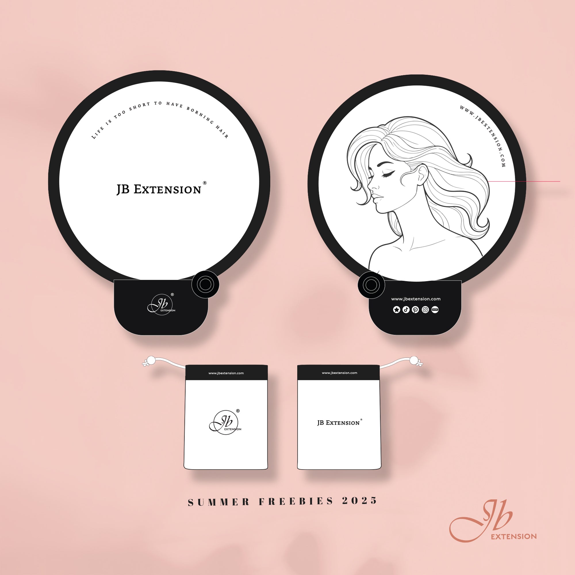 JBEXTENSION 1 Pieces Foldable Fan Handheld Compact Cooling Fans Multi Role Round Fans for Outdoor Games for Women Man Daily Use Festival Wedding Party Favors Decorations Portable