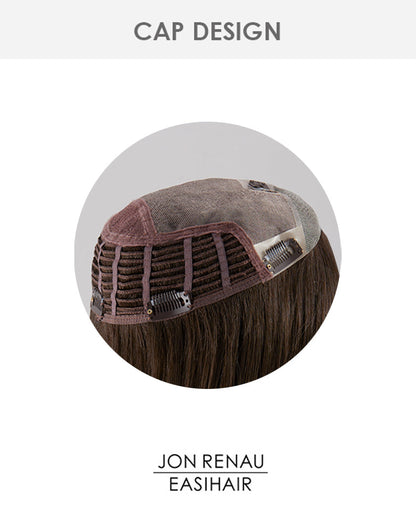 Top Smart 18 inch | Lace Front & Monofilament Synthetic Hair Topper by Jon Renau