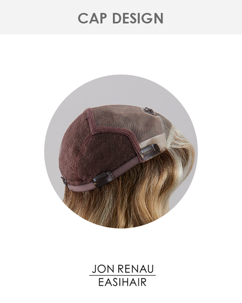 Top Coverage Wavy 18 inch (Exclusive) | Lace Front & Monofilament Synthetic Hair Topper by Jon Renau