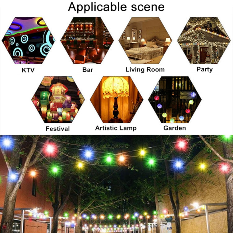 10 PCS 2W E27 2835 SMD Home Decoration LED Light Bulbs, AC 220V (Green Light)