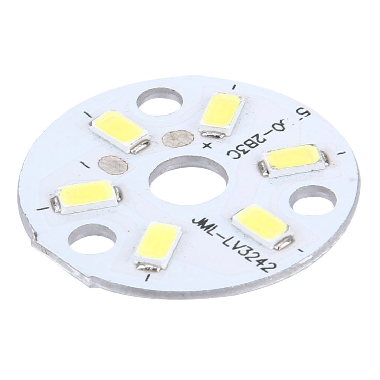 10 PCS 3W SMD 5730 Aluminum Base Light Panel, 6 LEDs 270 LM 3000-6500K, Diameter: 32mm