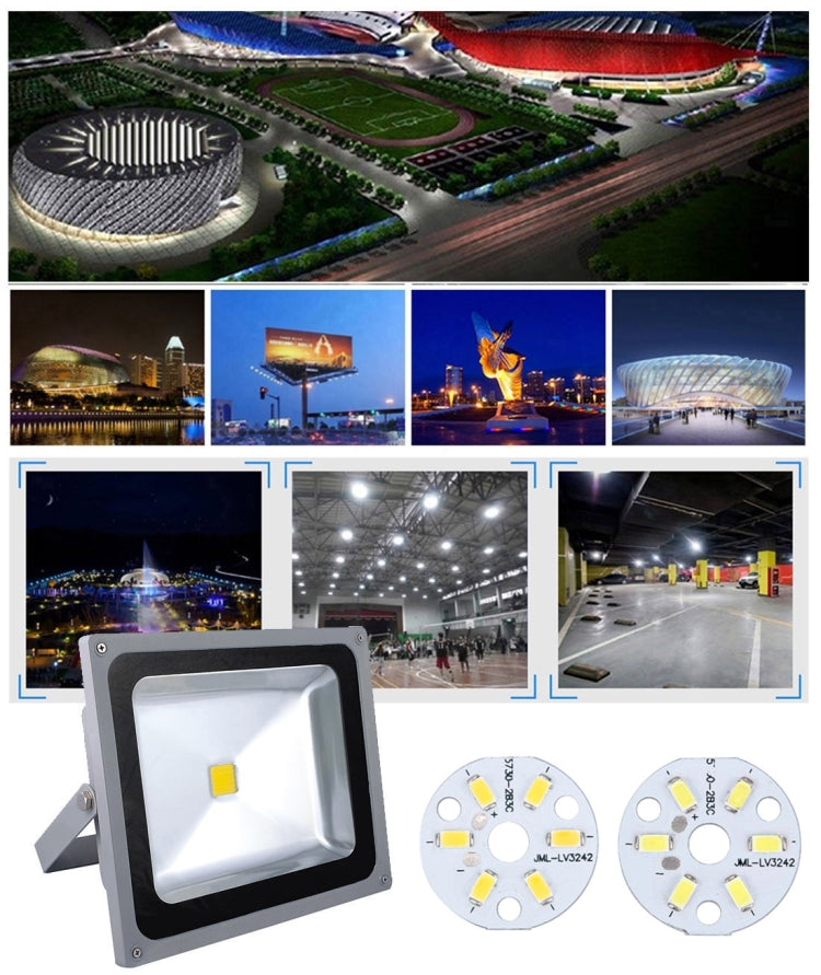 10 PCS 3W SMD 5730 Aluminum Base Light Panel, 6 LEDs 270 LM 3000-6500K, Diameter: 32mm
