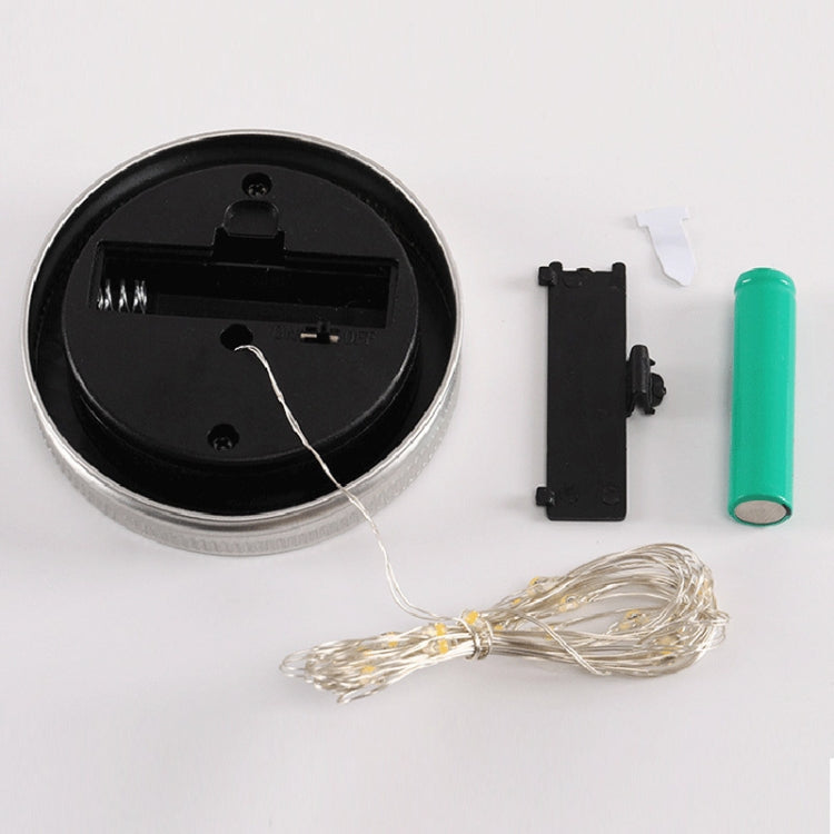 10 LEDs Solar Energy Mason Bottle Cap Pendent Lamp Outdoor Decoration Garden Light, Not Include Bottle Body(White Light)