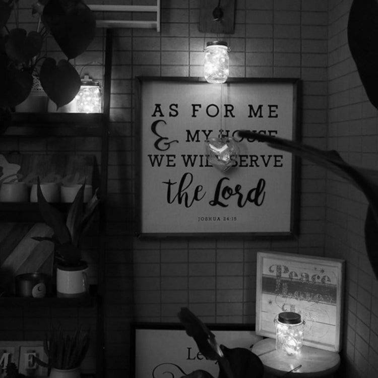 10 LEDs Solar Energy Mason Bottle Cap Pendent Lamp Outdoor Decoration Garden Light, Not Include Bottle Body(White Light)