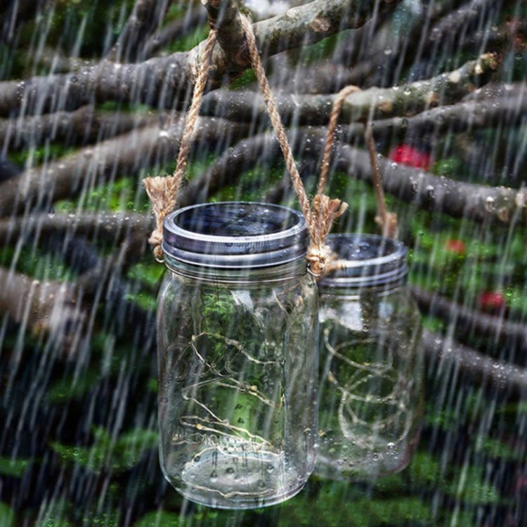 10 LEDs Solar Energy Mason Bottle Cap Pendent Lamp Outdoor Decoration Garden Light, Not Include Bottle Body(White Light)