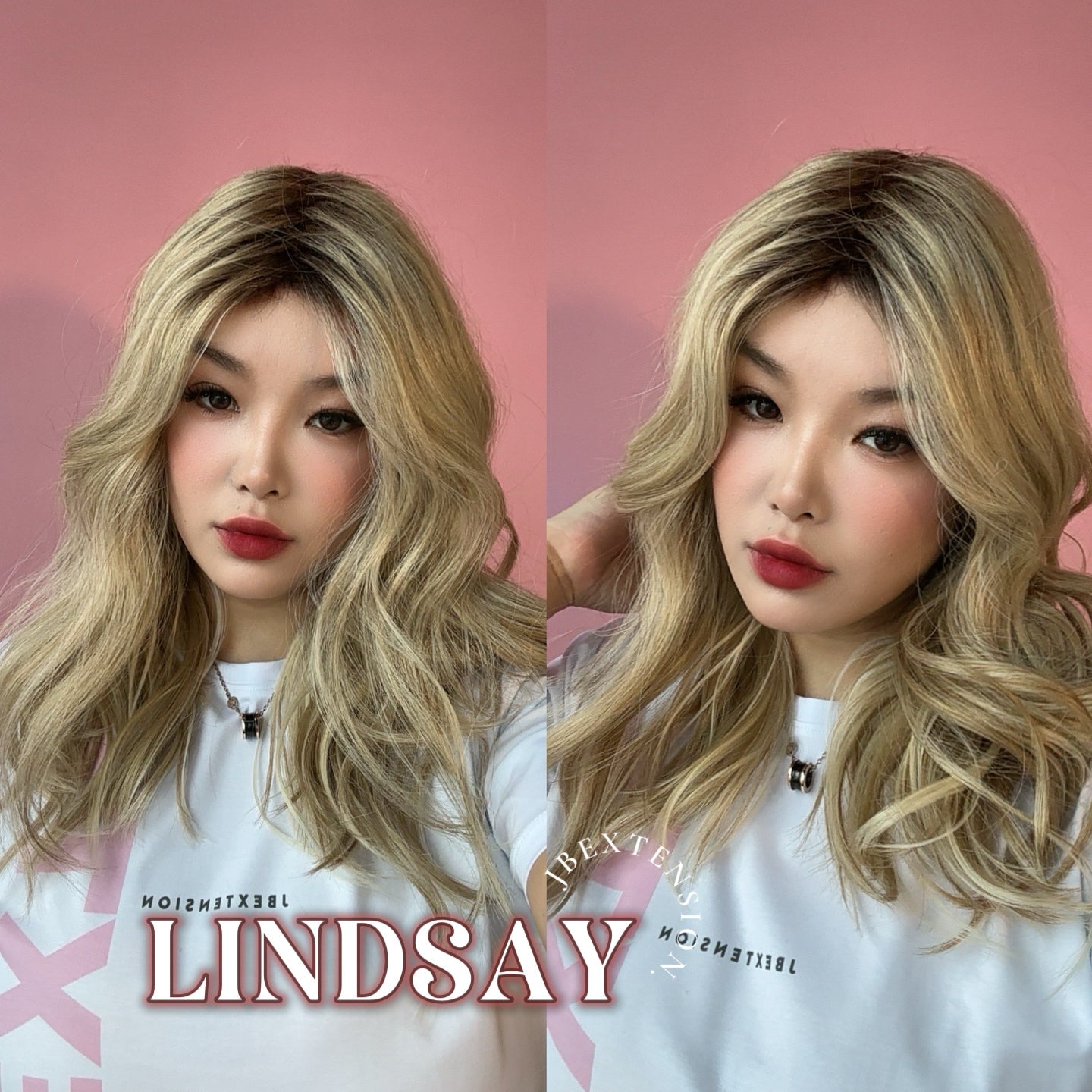 JBEXTENSION 18 Inches Curly Blonde Women Fashion Full Machine Wig LINDSAY【PLUS PERMATEASE】【BENDY EAR TABS】