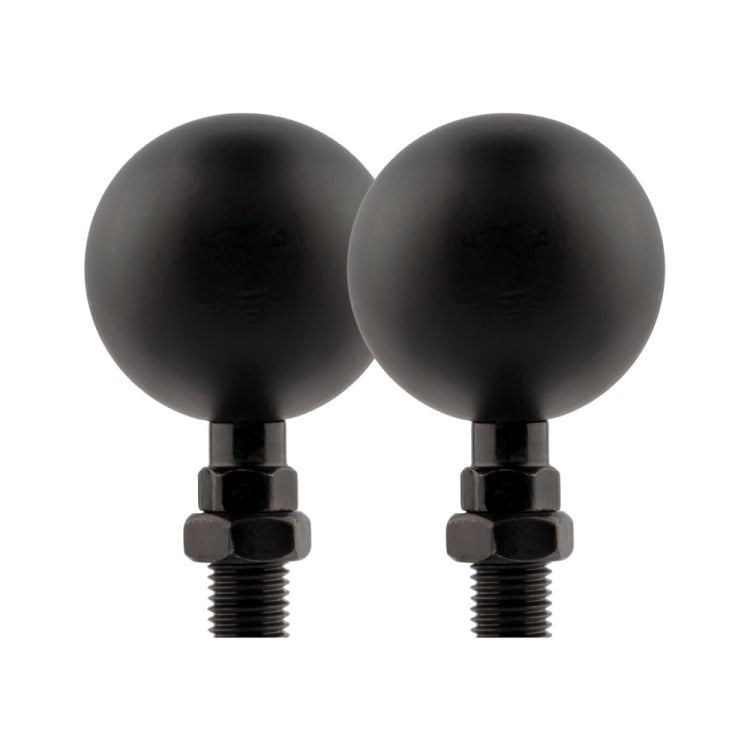 1 Pair KC801 12V Modified Universal Motorcycle LED Turn Signal (Black)