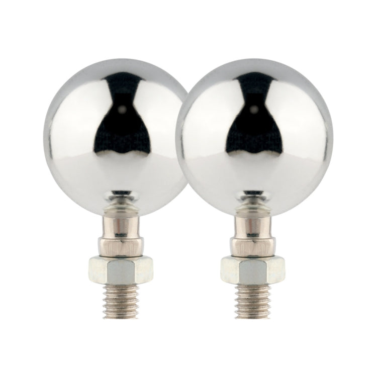 1 Pair KC801 12V Modified Universal Motorcycle LED Turn Signal (Silver)