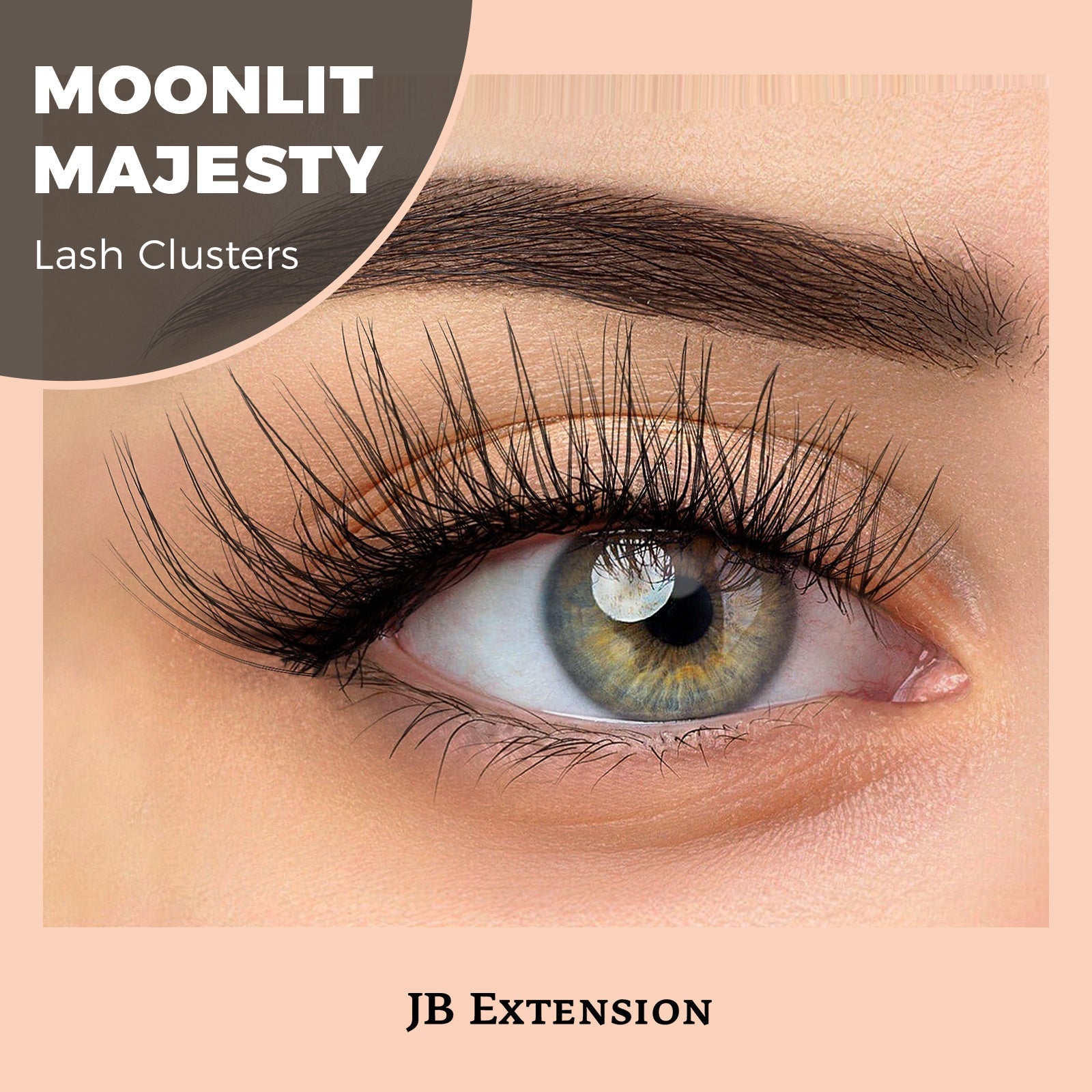JBextension DIY Cluster Lashes 72 Clusters Lashes NO GLUE Included¡¾Moonlit Majesty-Lash¡¿