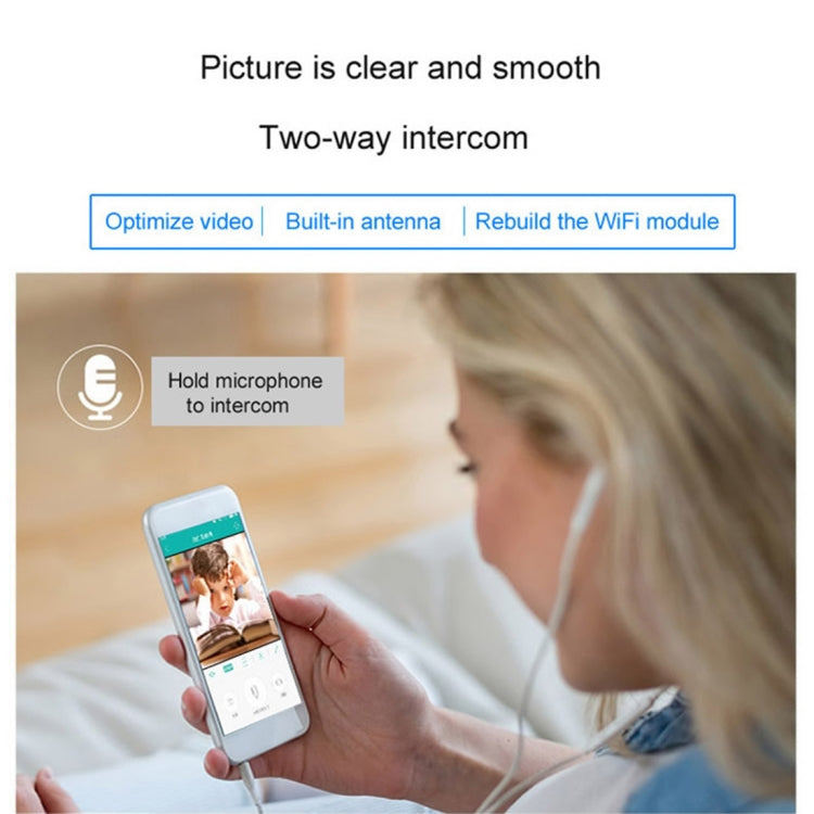 Anpwoo YT001 720P HD WiFi IP Camera with 6 PCS Infrared LEDs, Support Motion Detection & Night Vision & TF Card(Max 64GB)