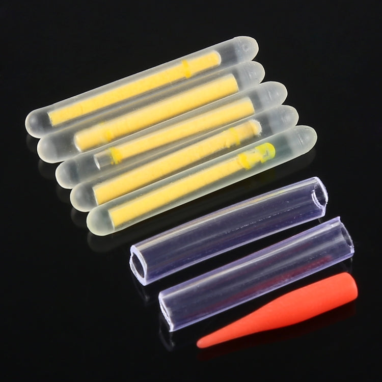 10 Packs OCEAN SUN Luminous Float Night Fishing Light Stick, Visibility: 30m, Size: 4.5 x 37mm