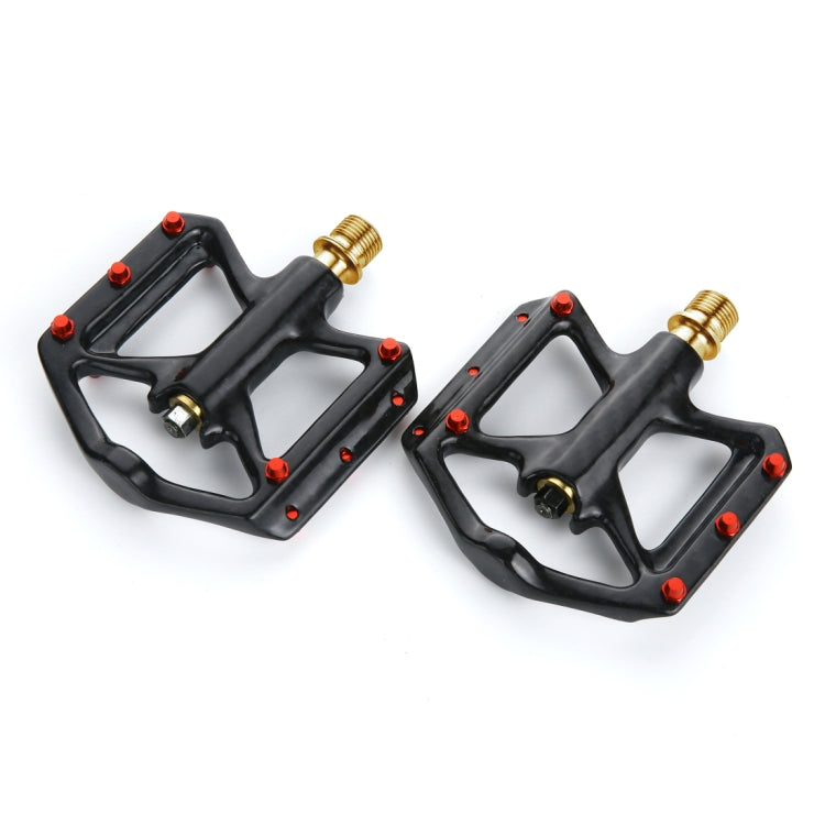 1 Pair B251C Road Bike Carbon Fiber + Titanium Axle Pedals (Black)