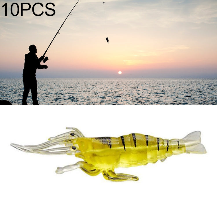 10 PCS 4cm Fishing Soft Bait Lures Popper Poper Baits(Natural)