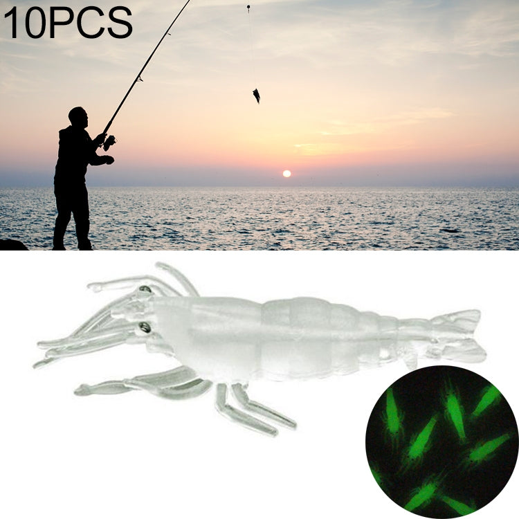 10 PCS 4cm Fishing Soft Bait Lures Popper Poper Baits(Fluorescent)