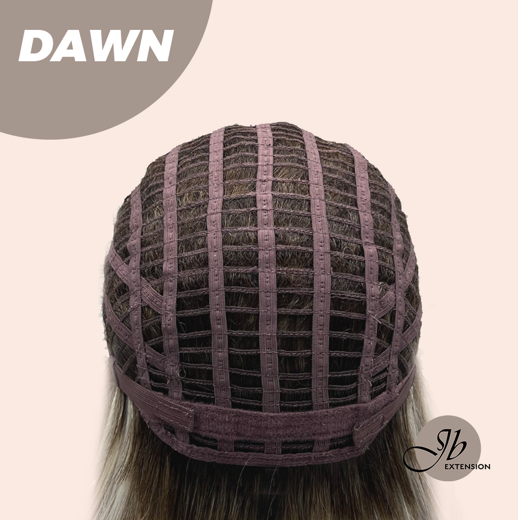 JBEXTENSION 14 Inches Ash Grey Women Fashion Full Machine Wig DAWN【PLUS PERMATEASE】【BENDY EAR TABS】