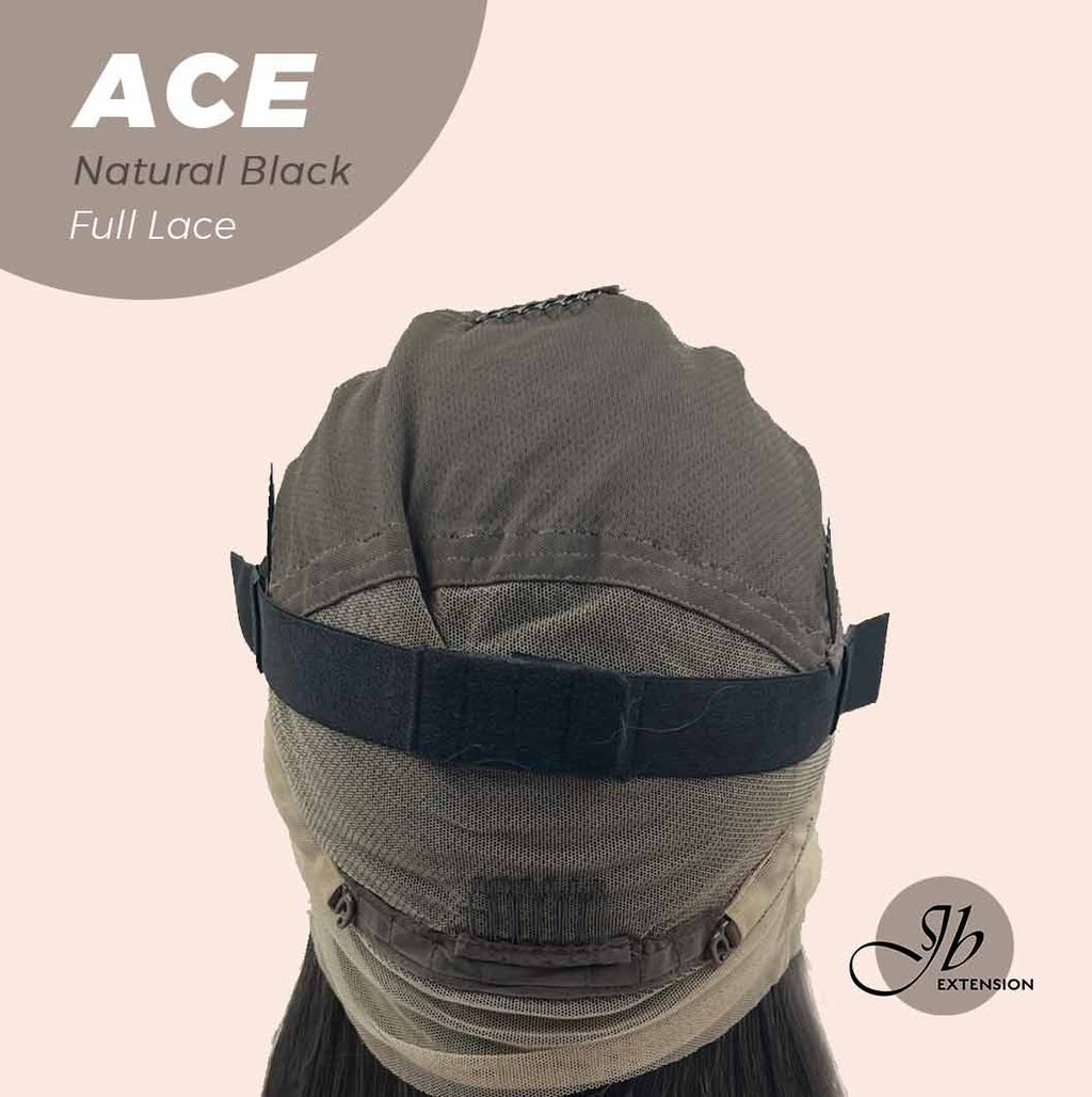 JBEXTENSION 28 Inches Natural Black Long Straight HD Transparent 360 Lace Front Wigs Pre-Plucked Hair Glueless 180% Density Full Lace Hair Glueless Wigs For Thinning Hair ACE NATURAL BLACK