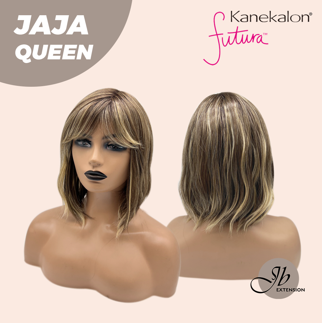 JBEXTENSION 12 Inches Hazelnut Short Women Fashion Wig With Bangs JAJA QUEEN HAZELNUT【PLUS PERMATEASE】【BENDY EAR TABS】
